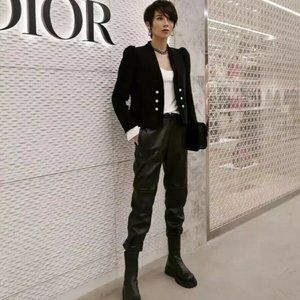 zara tweed poplin jacket